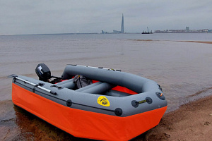 Инновация! Моторная лодка НДНД с ультрашироким кокпитом ГРОМ-335!
