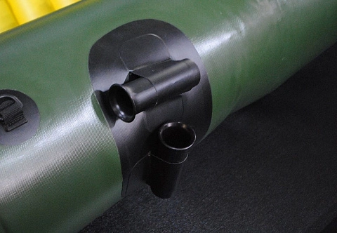 Двойной держатель спиннинга с трубками. Удочкодержатель