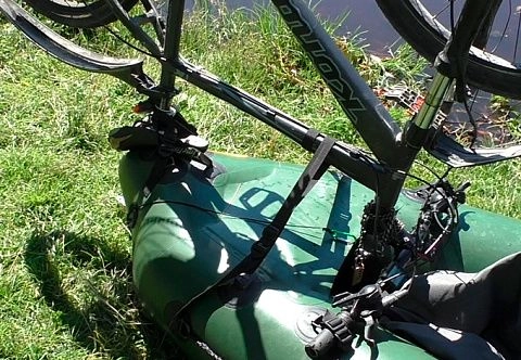 Набор для крепления велосипеда на надувную байдарку, каяк, лодку ПВХ