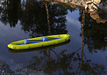Фотография "ЭКШН-335" - одноместная надувная лодка ПВХ или ТПУ с надувным дном с самоотливом (НДНД) из ПВХ ТПУ 420D ТПУ 210D ТаймТриал