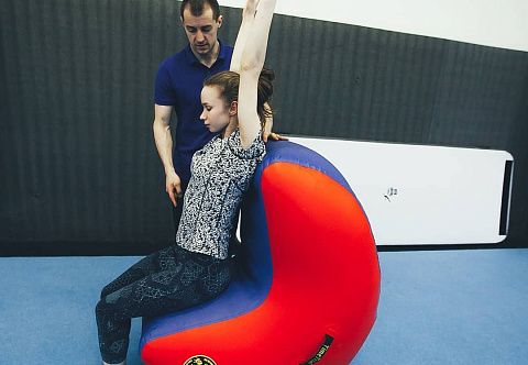 Надувной гимнастический фляк-тренер «Сальтуй»