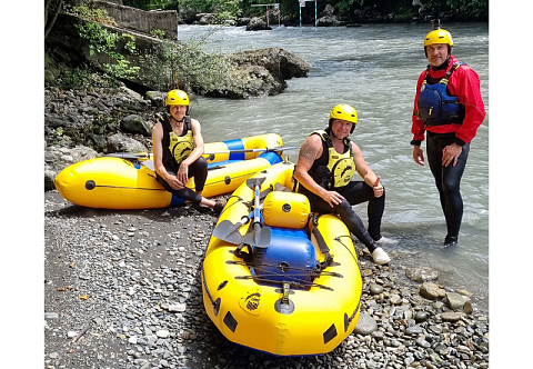 &quot;ПРОСТОР&quot; - двухместная надувная лодка ПВХ для людей с ограниченными возможностями с надувным дном с самоотливом (НДНД) инклюзивная
