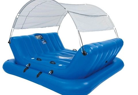 Надувная беседка-плот для отдыха, купания и развлечений на воде «Остров»