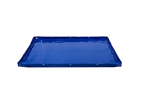 Гибкий защитный складной поддон с люверсами из ПВХ ткани любых размеров