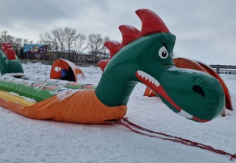 Защитный ПВХ чехол для надувного аттракциона банана, саней