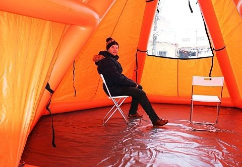 Надувная туристическая палатка «Вигвам»