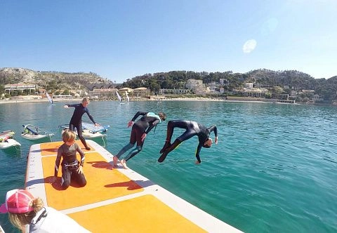 Надувная платформа для водных видов спорта