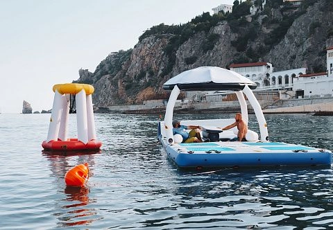 Надувная беседка для отдыха на воде - Комбо