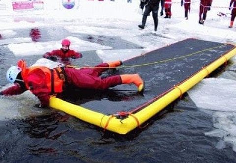 Надувной спасательный мост AirDeck Drop Stitch для МЧС, спасения Надувной спасательный мост AirDeck Drop Stitch для МЧС, спасения