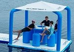 Фотография Надувная плавающая беседка-платформа "Aqua" из ткань ПВХ (PVC) ТаймТриал