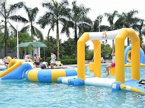 Надувной комплекс аквапарк «СуперМарио»
