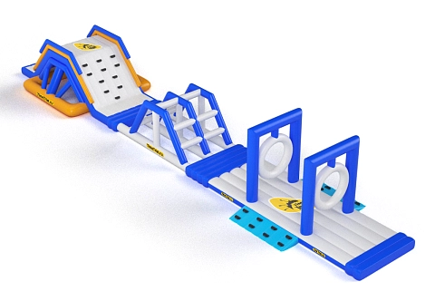 Надувной водный аттракцион «Полоса препятствий Уровень №2»