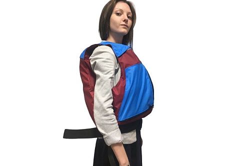 "НЕМО" - надувной компактный двухслойный страховочный жилет для сплава