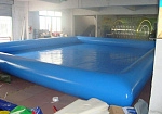 Фотография Надувной квадратный  с надувным бортом бассейн для детей, взрослых из ПВХ (PVC) ТаймТриал