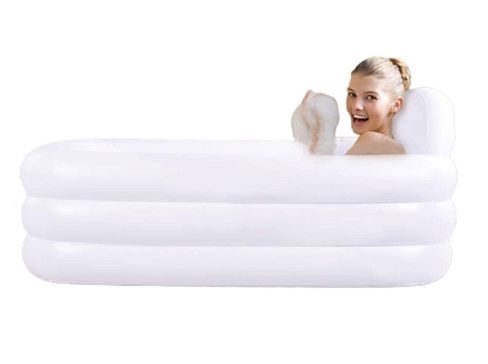 Прочная надувная мобильная ванна из ПВХ или ТПУ для купания, мытья. Долговечная
