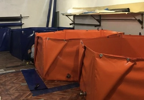 Каркасно-тентовый резервуар для нефтепродуктов