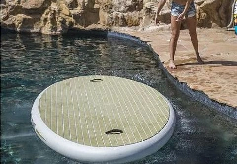 Надувная овальная платформа AirDeck для активного отдыха на воде