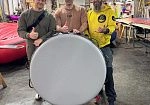 Фотография Надувной цирковой мат для акробатических трюков в цирке, шоу из ткань AirDeck ПВХ (воздушная палуба) ткань AirDeck ТПУ (воздушная палуба) ТаймТриал