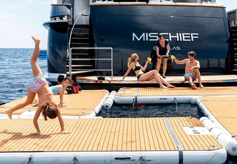 Надувная плавающая платформа с ЭВА покрытием