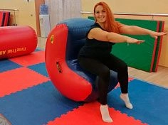Фотография Надувной гимнастический фляк-тренер «Сальтуй» из ПВХ (PVC) ТаймТриал