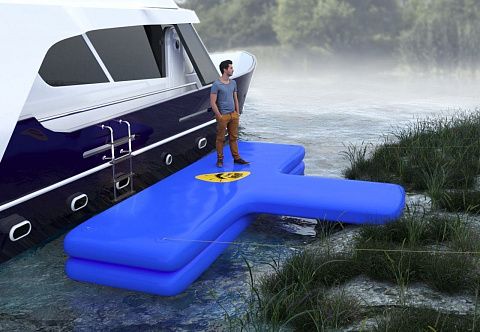 Надувной Т-образный причал (понтон, пирс, пристань) из AirDeck