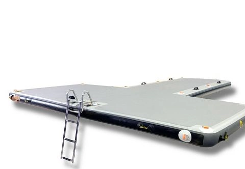 Причал надувной (понтон, пирс, пристань) Т-образный из AirDeck