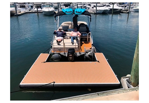 Надувной плот-платформа для отдыха рядом с катером, яхтой, лодкой