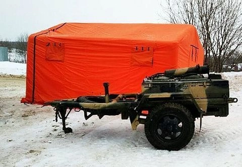 Надувная палатка-столовая для полевой кухни