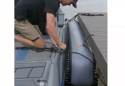 Надувной (пневматический) кранец швартовый из AirDeck (воздушная палуба) для швартовки катера, яхты, лодки