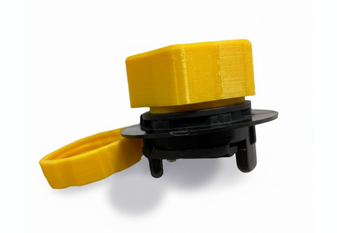 Переходник для фиксации мешка-насоса на лепестковом клапане у пакрафта (компактный каяк, лодка)