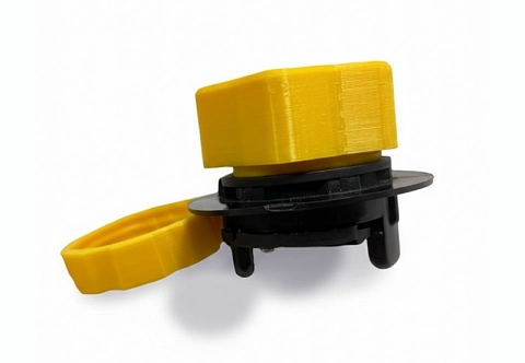 Переходник для фиксации мешка-насоса на лепестковом клапане у пакрафта (компактный каяк, лодка)