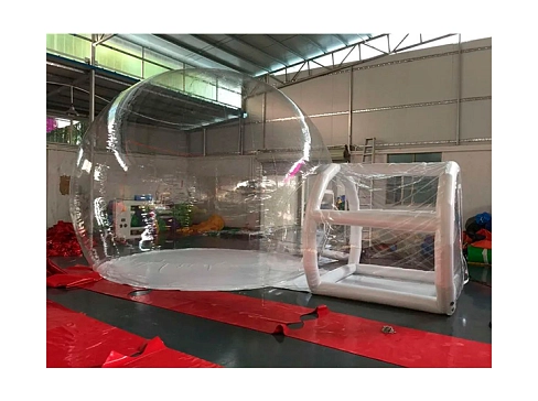 Надувная прозрачная купольная палатка 