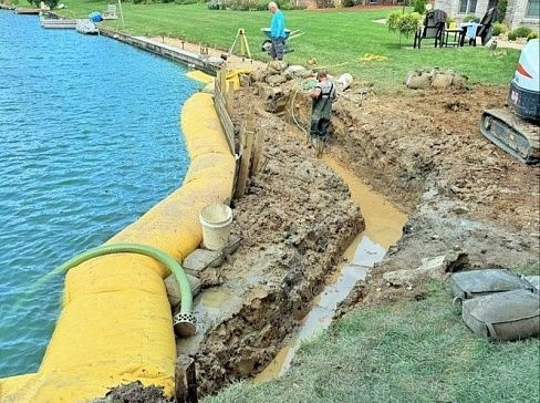 Водоналивной мобильный рукав (дамба) для быстрой защиты от наводнений, потопов