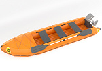 "БАЙДБОТ-3" - надувной трехместный Катабайд ПВХ с транцем под мотор  с надувным дном НДНЛ из ПВХ ТаймТриал