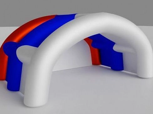 Арочная надувная сцена “Триколор” - герметичная без поддува из прочного ПВХ