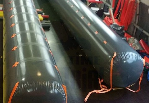 Понтон надувной длинномерный для водолазов, подъема из воды грузов