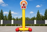 Фотография "КЛОУН" - надувной мобильный брендированный силометр для праздников, ярмарок, корпоративов, бизнеса, активностей из ткань ПВХ ТаймТриал