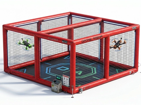 Надувное поле, арена для футбола на дронах Drone Soccer