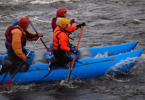 "КАТАРАФТ" - надувной сплавной катамаран с надувной рамой для сплава "КАТАРАФТ" - надувной сплавной катамаран с надувной рамой для сплава