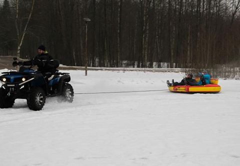 "ТАНДЕМ" - буксируемая надувная двойная ватрушка из ПВХ
