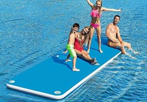 Надувной SUP плот-платформа из AirDeck для отдыха на воде