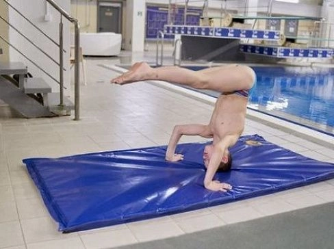 Мат водонепроницаемый (герметичный) ПВХ для водных видов спорта в бассейне