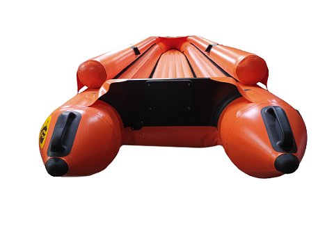 &quot;БАЙДБОТ-3Ф&quot; - надувной Катабайд ПВХ с 40-см баллонами с фальшбортами с надувным дном НДНД (моторная байдарка, мотокаяк, мотобайд)