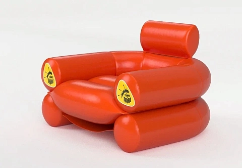 Надувное бескаркасное кресло из ПВХ