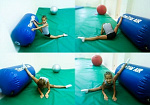 Надувной гимнастический цилиндр (баллон) из ПВХ ТаймТриал