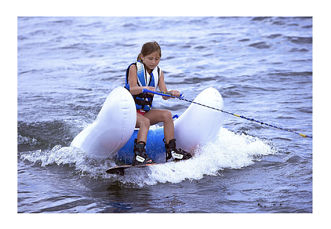 Надувной водный аттракцион для тренировок на вейкборде