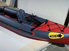 Фотография "ВЕГА-2" - быстроходная надувная байдарка с надувным дном (двухместная) для водных походов, сплавам по рекам, озеру, морю. Штевневая из ткань ПВХ ТаймТриал
