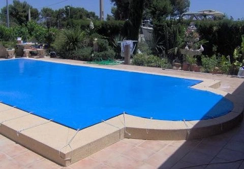 Укрывной тент из ПВХ для бассейна от дождя, снега, листвы