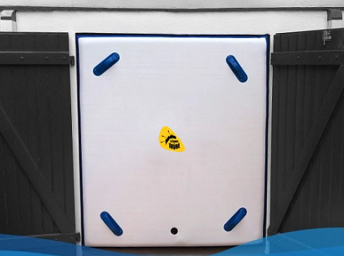 Надувной мобильный барьер от наводнения, потопа в доме (минидамба)