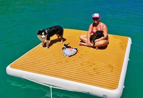 Надувная плавающая платформа с ЭВА покрытием